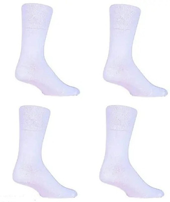Suprix Unisex Solid Calf Length, Mid-Calf/Crew(Pack of 4)