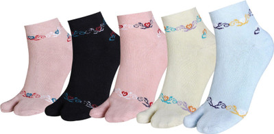 RYSN Women Self Design Ankle Length(Pack of 5)