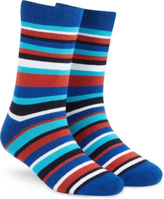 Dynamocks Men & Women Striped Mid-Calf/Crew(Pack of 2)