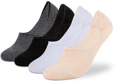 Supersox Men Solid Low Cut, Peds/Footie/No-Show(Pack of 4)