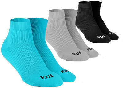 KUE Unisex Solid Ankle Length(Pack of 3)