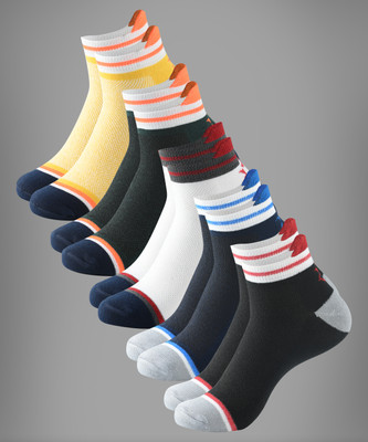 Brucella Men Self Design Ankle Length(Pack of 5)
