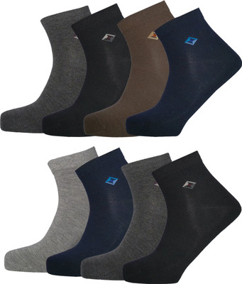 Lux Nitro Men Solid Ankle Length(Pack of 8)