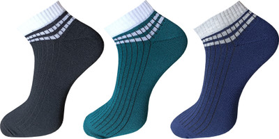 ecosync Men Solid Low Cut(Pack of 3)