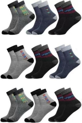 KOISA Men Printed Ankle Length(Pack of 9)