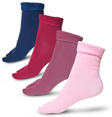 HYDEY Women Self Design Ankle Length(Pack of 4)