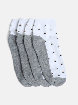 Kolor Fusion Men Geometric Print Ankle Length(Pack of 4)