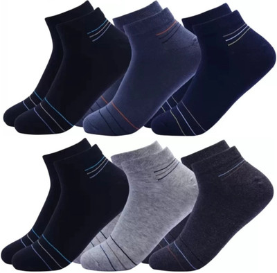 Akeeta Men Striped Ankle Length(Pack of 6)