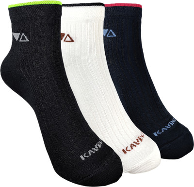 KAVINOR Men Self Design Ankle Length(Pack of 3)