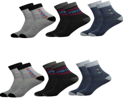 JD DASSSON Men Solid Ankle Length(Pack of 6)