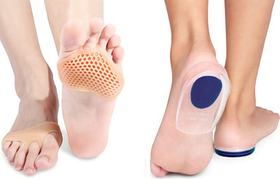 GOLDINKS Heel Repair Socks with Silicone, Pack of 2(Free Size, Beige)