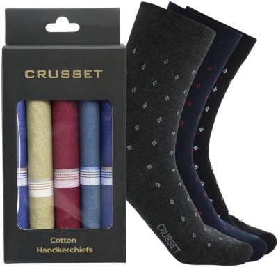 Crusset Men Solid Calf Length(Pack of 8)