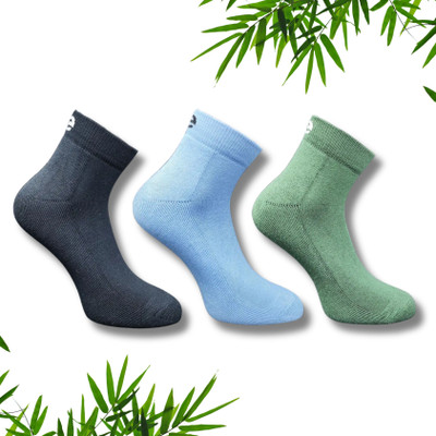 ecosync Men & Women Solid Mid-Calf/Crew(Pack of 3)
