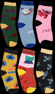 panv Unisex Printed Ankle Length(Pack of 6)
