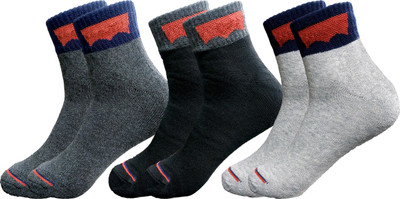 LABOLIA Men & Women Solid, Self Design Ankle Length, Mid-Calf/Crew(Pack of 3)