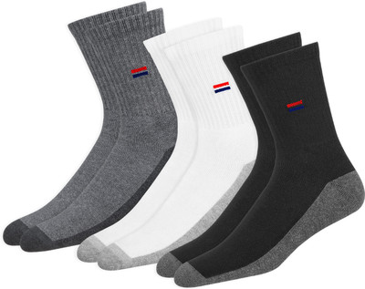 Navy Sport Men Mid-Calf/Crew(Pack of 3)