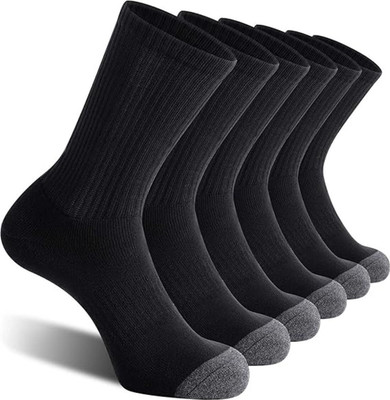 RECKZOZ Men & Women Solid Mid-Calf/Crew(Pack of 3)