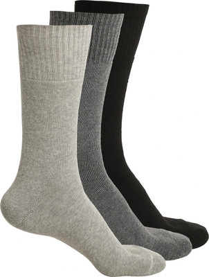 LOUIS STITCH Socks for Men Solid Mid-Calf/Crew(Pack of 3)