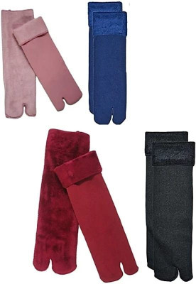 ANISHAN FASHION TRENDINGS Women Solid Ankle Length(Pack of 4)