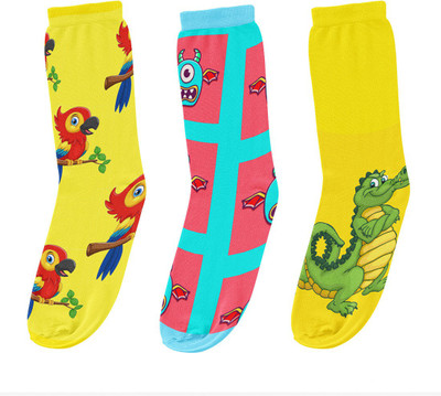 Mefunky clothing Men Graphic Print Ankle Length(Pack of 3)