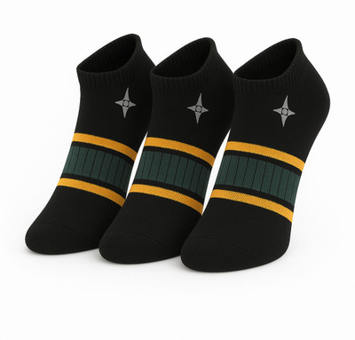 RECKZOZ Men Striped Ankle Length(Pack of 3)