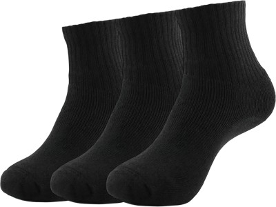 XOALT Men Solid Ankle Length(Pack of 3)