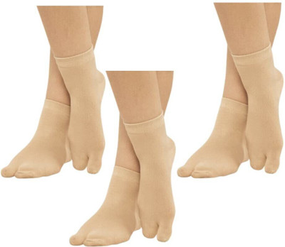 MSK Women Solid Ankle Length(Pack of 3)