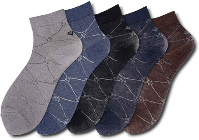 Young Wings Men Self Design Mid-Calf/Crew(Pack of 5)