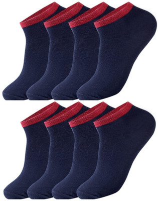 CROSSWELL Men & Women Solid Low Cut(Pack of 8)