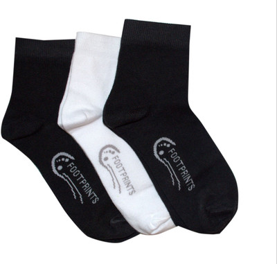 Footprints Organic Cotton Men Solid Ankle Length(Pack of 3)