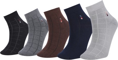 RYSN Men Striped Ankle Length(Pack of 5)