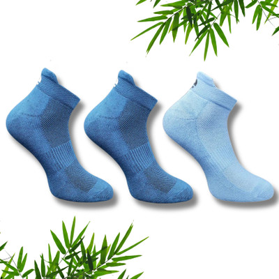 ecosync Unisex Solid Ankle Length(Pack of 3)