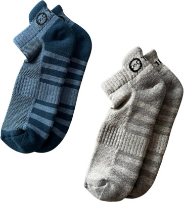 fourO Men & Women Striped Ankle Length(Pack of 2)