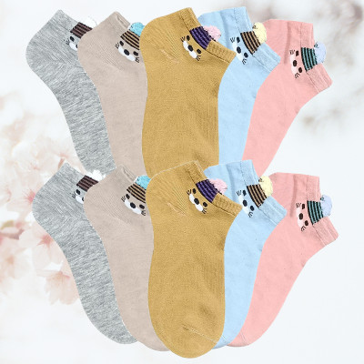 Leuxy Women Solid Low Cut, Ankle Length(Pack of 10)