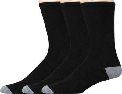 VAPINDIA Men Solid Mid-Calf/Crew, Calf Length(Pack of 3)