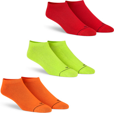 Dynamocks Unisex Solid Ankle Length(Pack of 3)