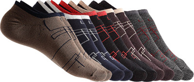 Texlon Men Striped Peds/Footie/No-Show(Pack of 5)