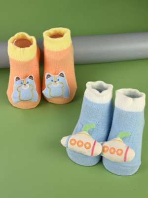 Yellow Bee Baby Boys Ankle Length(Pack of 2)