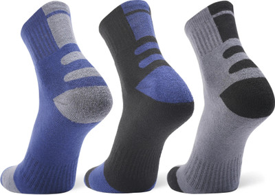 ANCHOR Sports/Athletic Wear Cotton Socks For Men Color Block Ankle Length(Pack of 3)