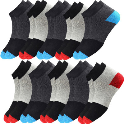 HOE Men Self Design Ankle Length(Pack of 10)