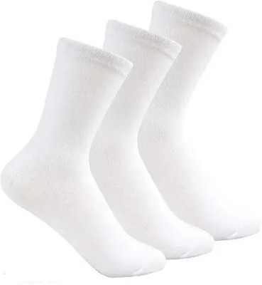 Suprix Unisex Solid Calf Length, Mid-Calf/Crew(Pack of 3)