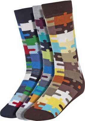 CREATURE Men & Women Graphic Print Mid-Calf/Crew(Pack of 3)