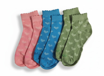 POPPE PAIRS Women Graphic Print, Geometric Print Mid-Calf/Crew(Pack of 3)