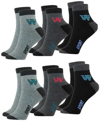 Akeeta Men & Women Self Design Ankle Length(Pack of 6)