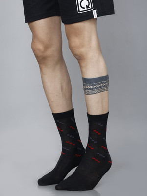 Dollar Men Self Design Calf Length