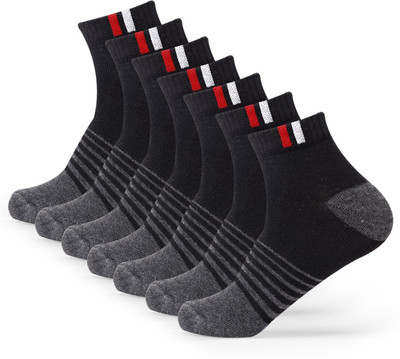 RECKZOZ Men Solid Ankle Length(Pack of 5)