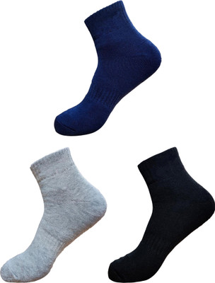 LABOLIA Men & Women Solid Ankle Length, Mid-Calf/Crew(Pack of 3)
