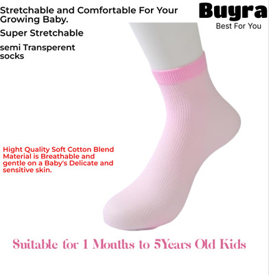 Buyra Baby Boys & Baby Girls Solid Ankle Length(Pack of 5)