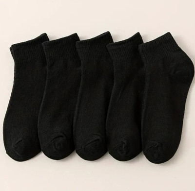 Cozysox Men & Women Solid Ankle Length(Pack of 5)