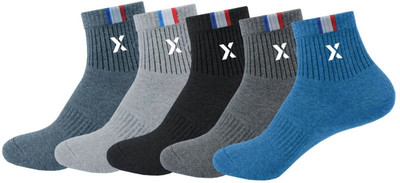 RECKZOZ Men & Women Self Design Ankle Length(Pack of 5)